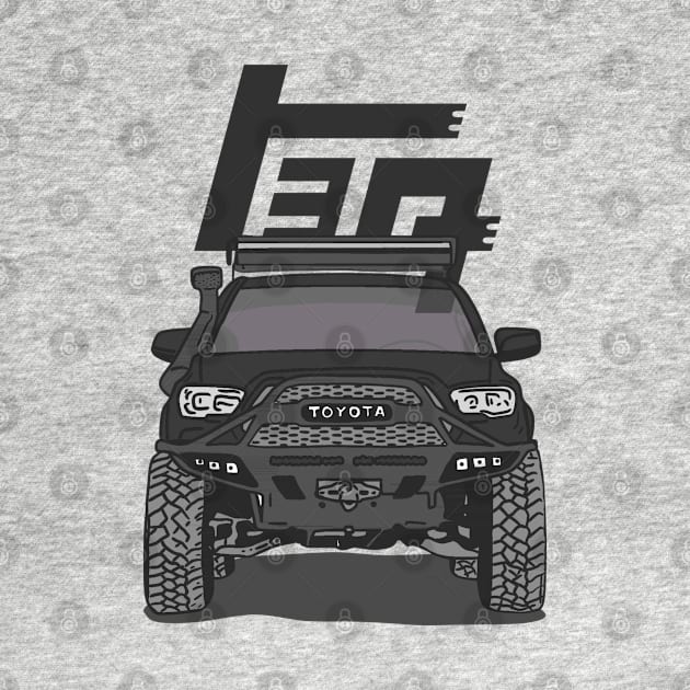 4Runner TRD Offroad adventures - Black Essential by 4x4 Sketch